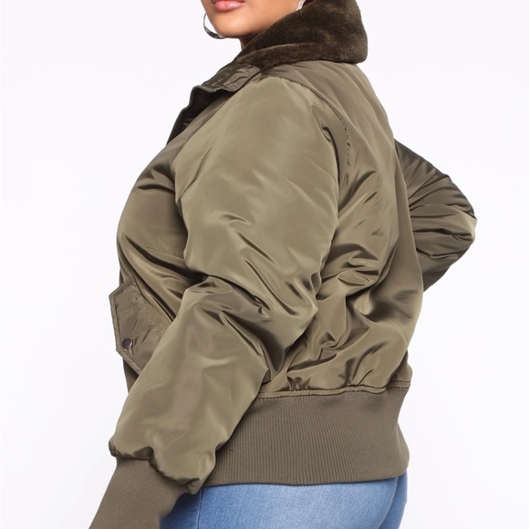 Fashion Nova Womens Nights in Denver Bomber Jacket Size 1X - Picture 3 of 7